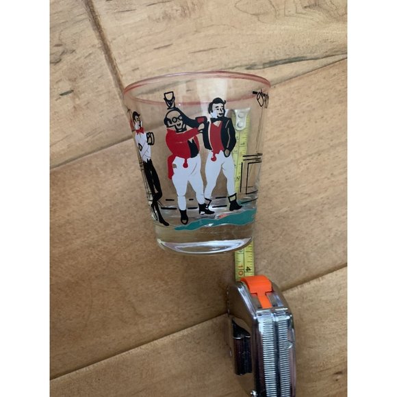 Vintage Libbey Bar Scene Old Fashioned Glasses (3) MCM - Picture 2 of 3